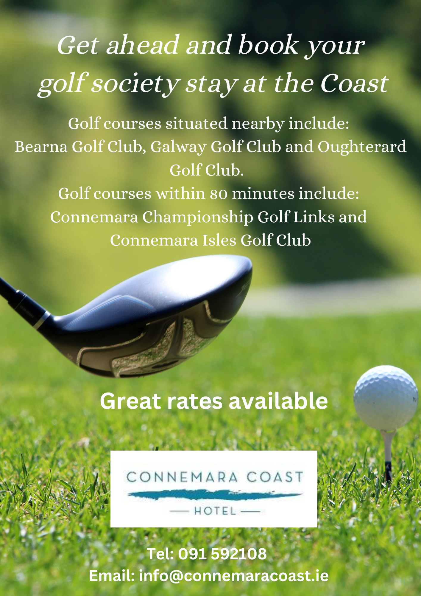 Book your Golf Society